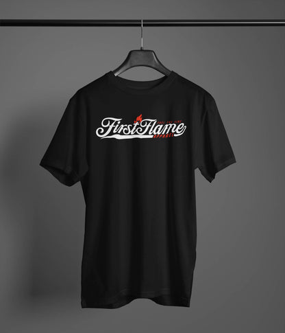 Cursive Signature Tee- Black
