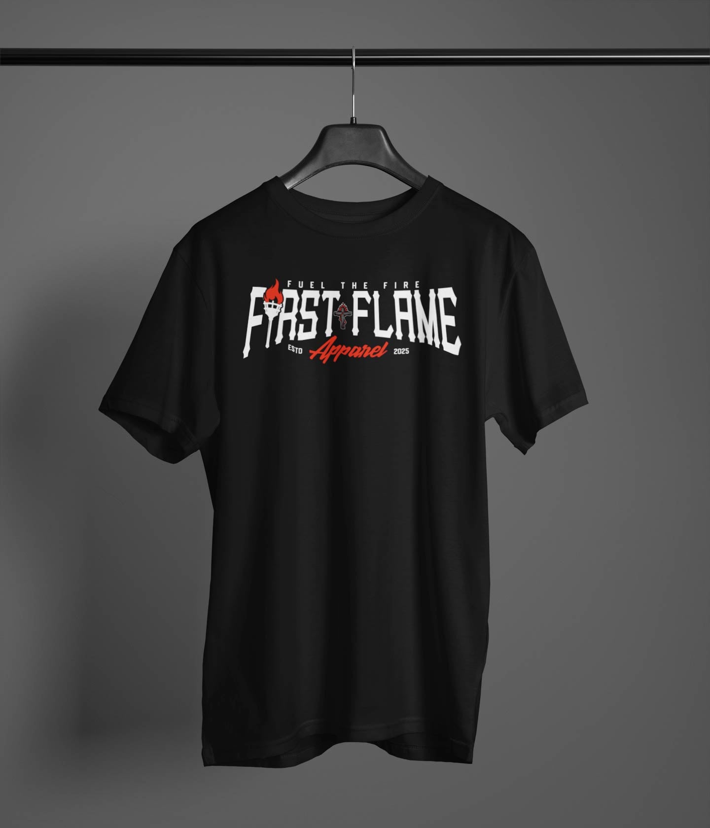 Torch Logo Tee- Black